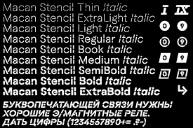 Fuente Macan Stencil